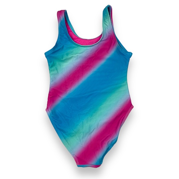 Girlsquad Unicorn Swimsuit One Piece Sz 4 - Picture 2 of 5